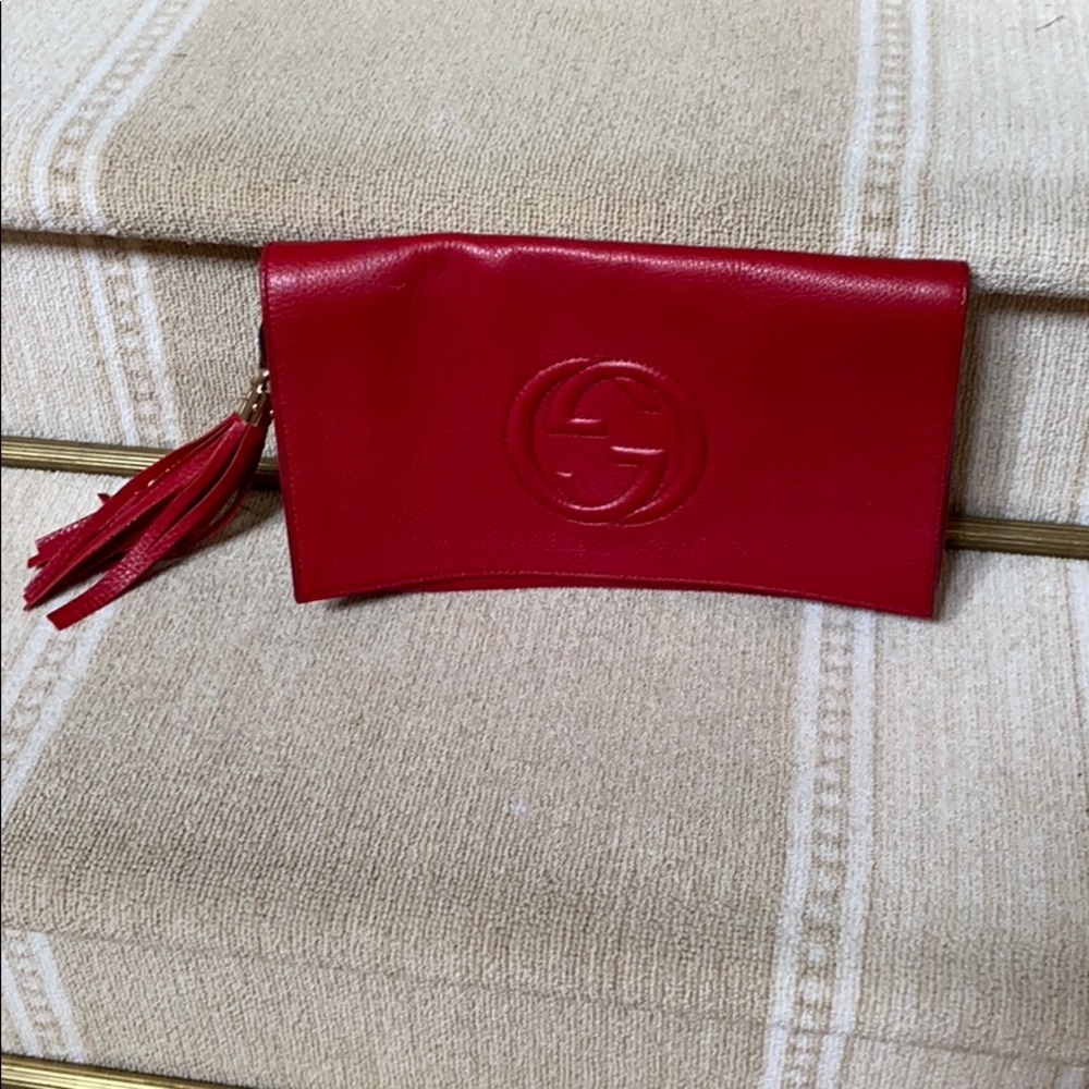 Soho Disco Clutch, Red